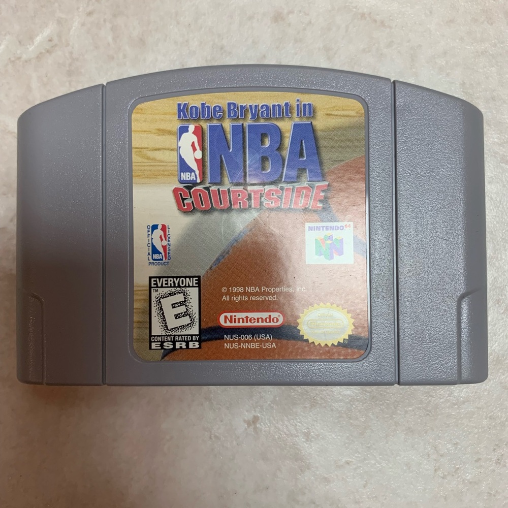 Nintendo 64 N64 NBA Basketball Courtside Kobe Bryant